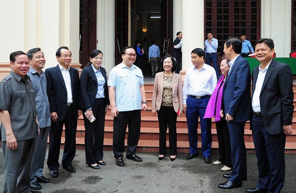 Chủ tịch HĐND TP dự buổi làm việc của Ban Dân vân Trung ương với Ban Thường vụ Thành ủy Hà Nội 